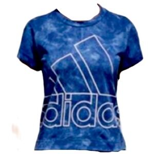 Adidas Athletic Tie Dye‎ Blue Graphic T-Shirt